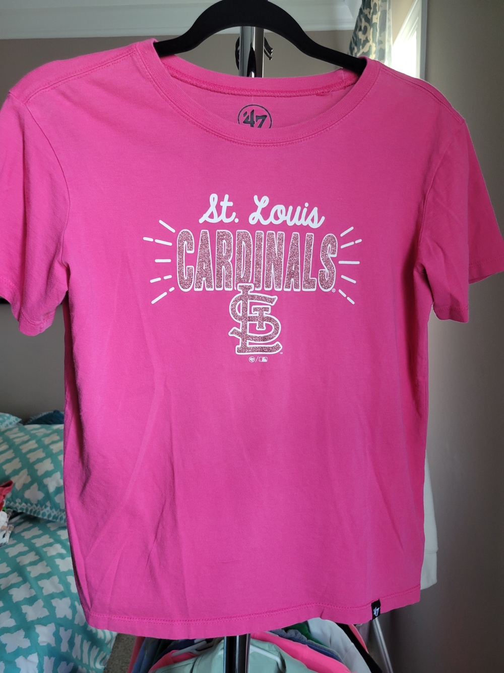 St. Louis Cardinals Pink Graphic Tee- Girls